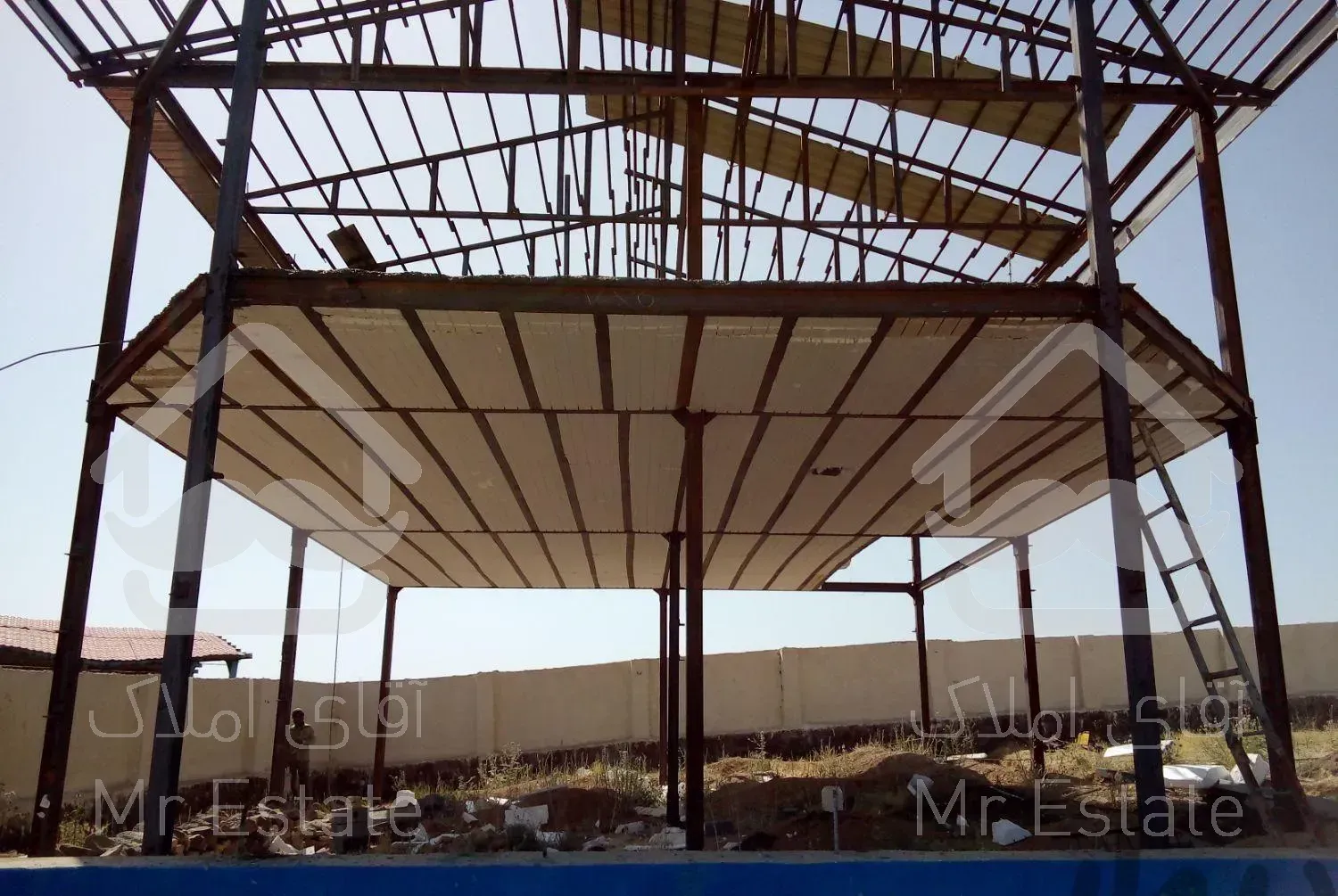 اجرای سقف تیرچه فوم و آرماتوربندی