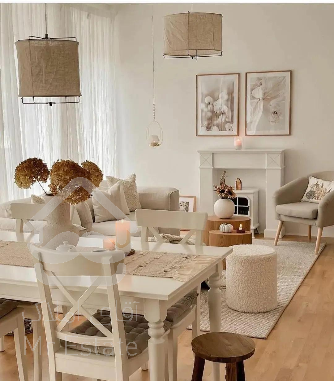 113 متر/خوش نقشه/سالن پرده خور/فرعی دنج و مشجر