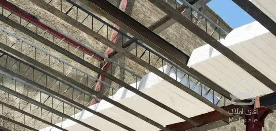 اجرای تیرچه بتنی،سقف فلزی