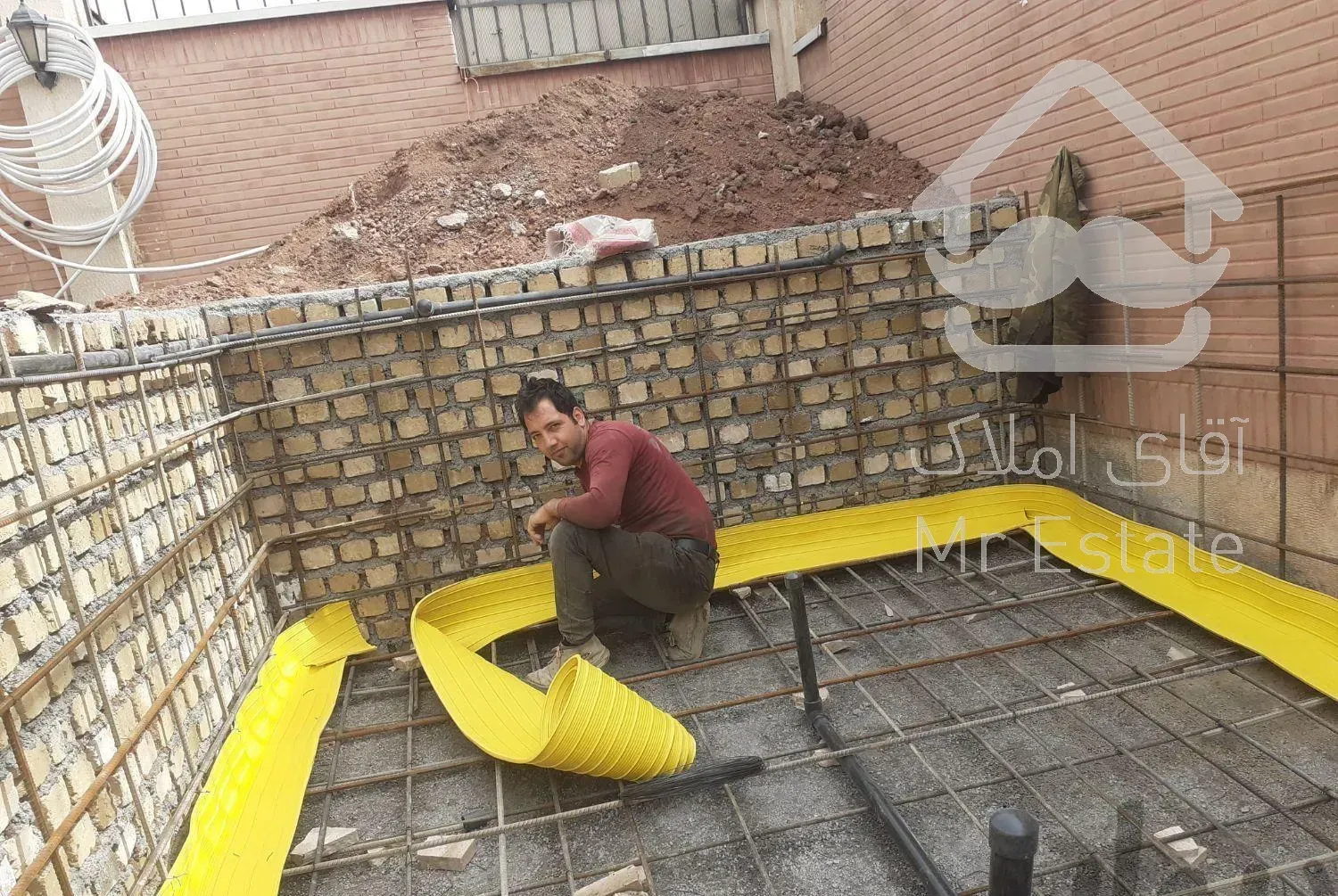 ساخت استخر آرماتور بندی