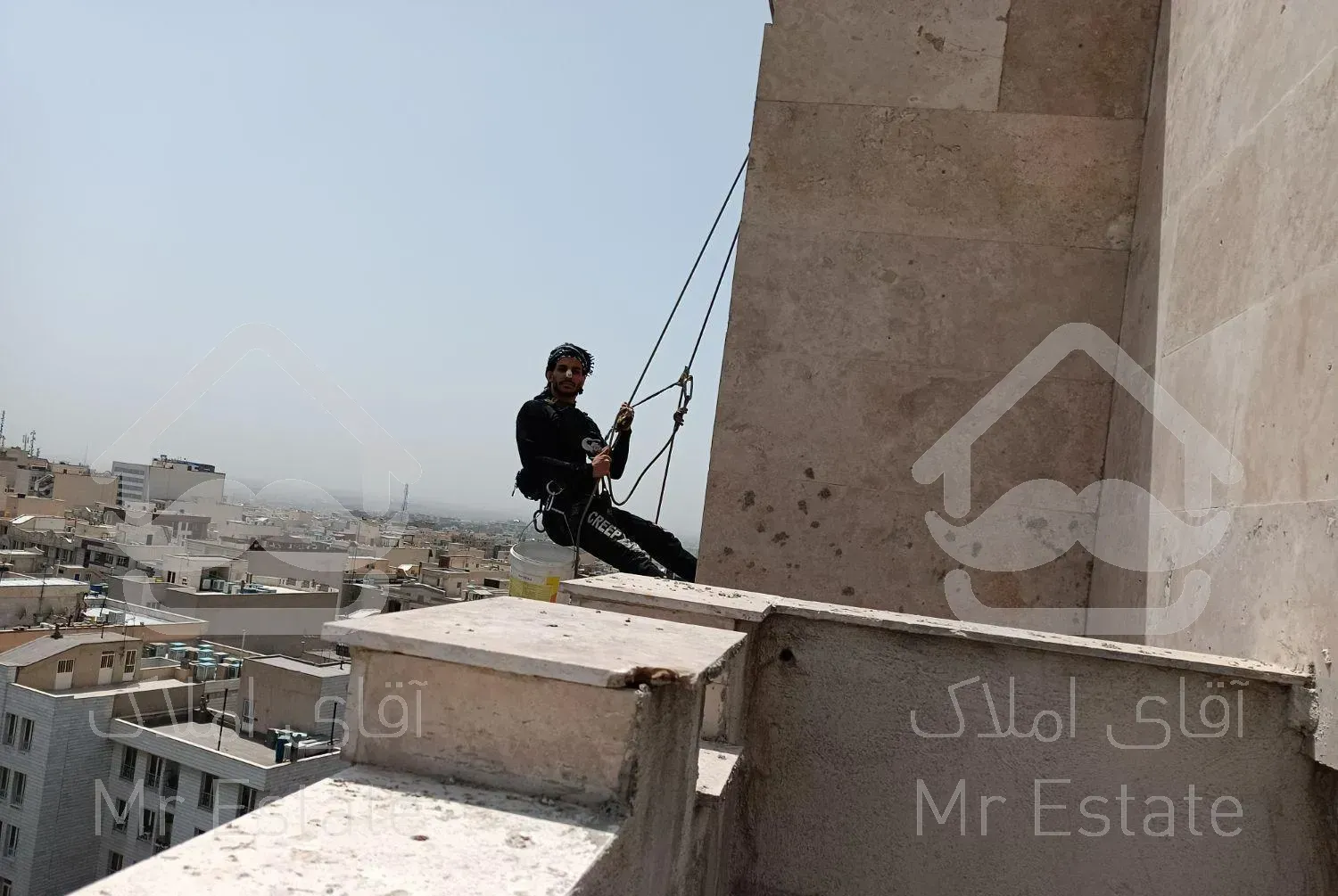 آب بندی نما نماشویی شستشو عایق کاری بدون داربست