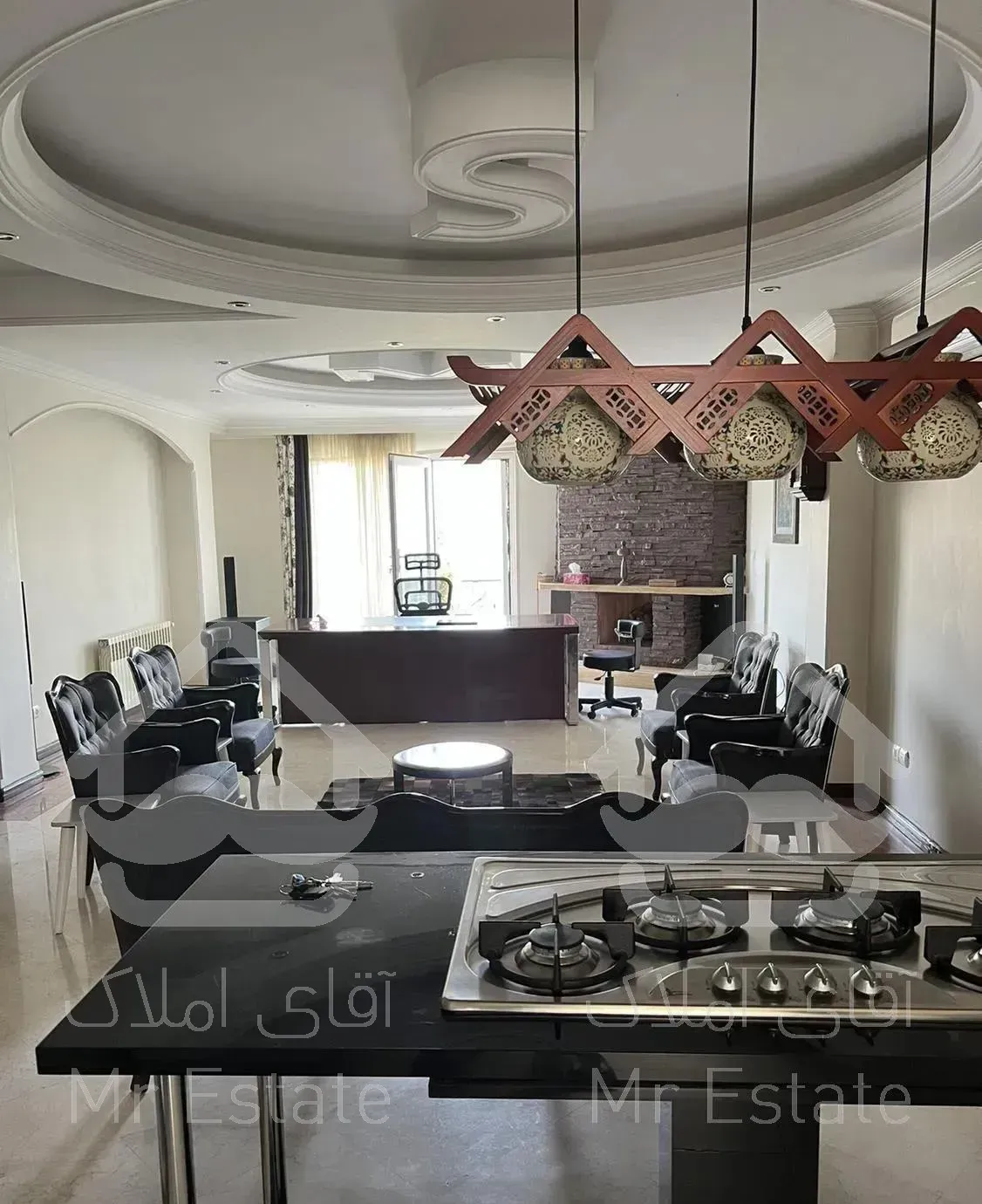 باغ فردوس ۱۵۷ متر ۳ خوابه بازسازی شده با دید