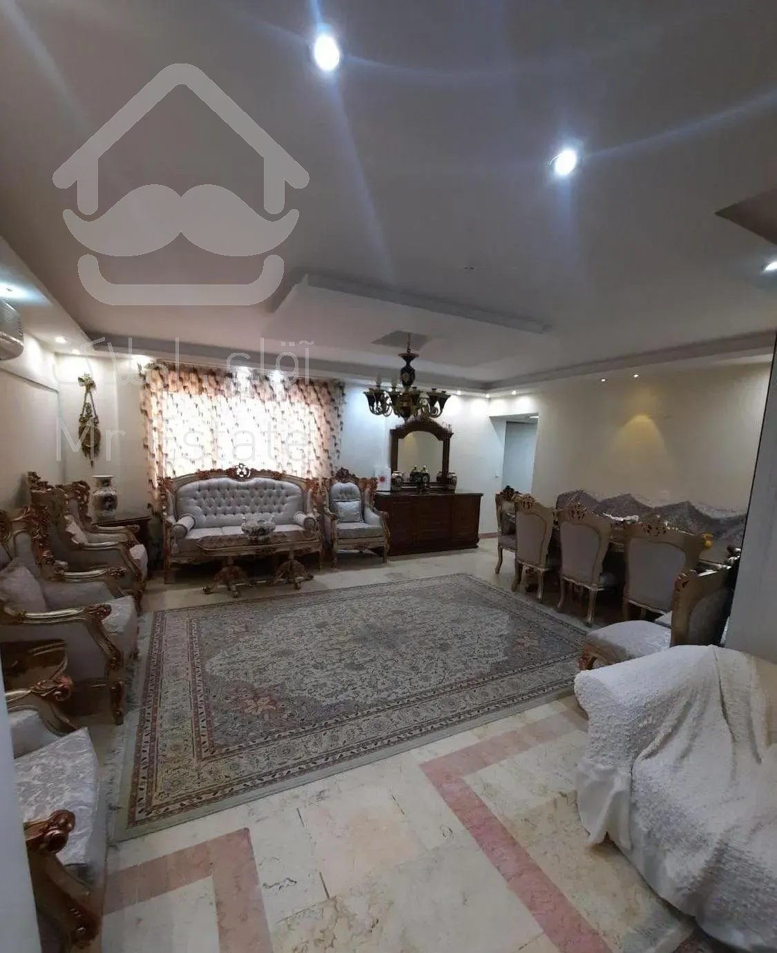 ۸۰ متر سالن پرده خور فول امکانات در اباذر