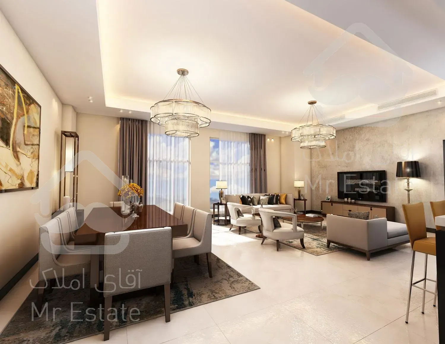 پیش فروش برج رویایی ستین،۱۲۰ متر ۳خواب،دریاچه چیتگر