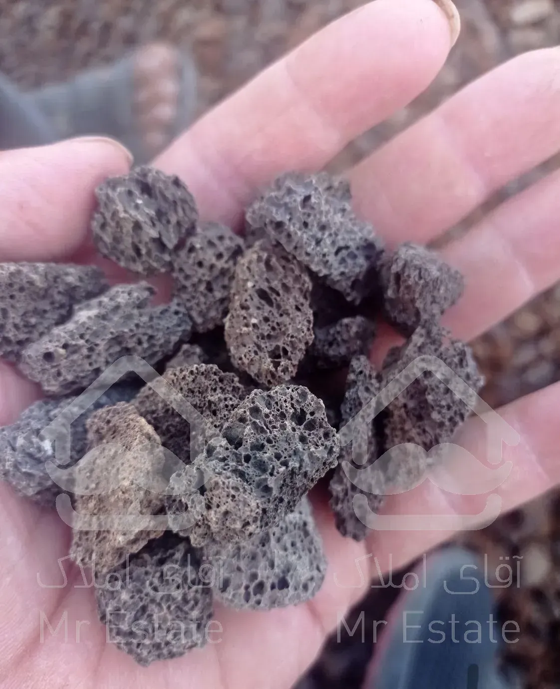 پوکه بادامی نخودی عدسی پودری معدنی