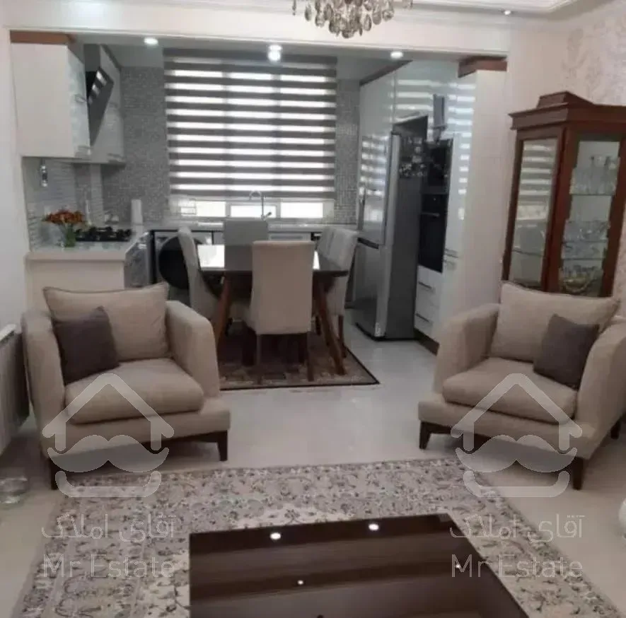 اندرزگو ۱۲۰ متر ۲ خواب نورگیرمستقیم  سالن پرده خور