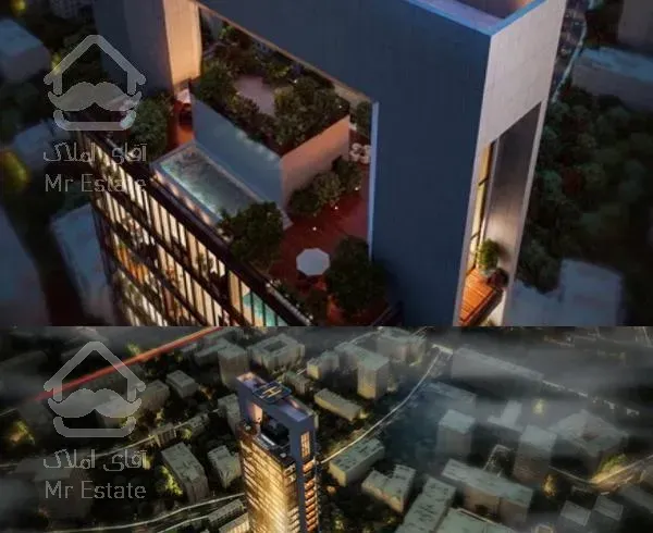 ۴۲۰ متر برج شیشه ای فرشته/ویو باغ سفارت و کوه