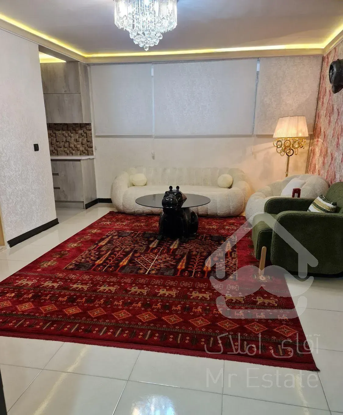 فروش آپارتمان ۵۱ متری ۱ خوابه نیم همکف در حشمتیه