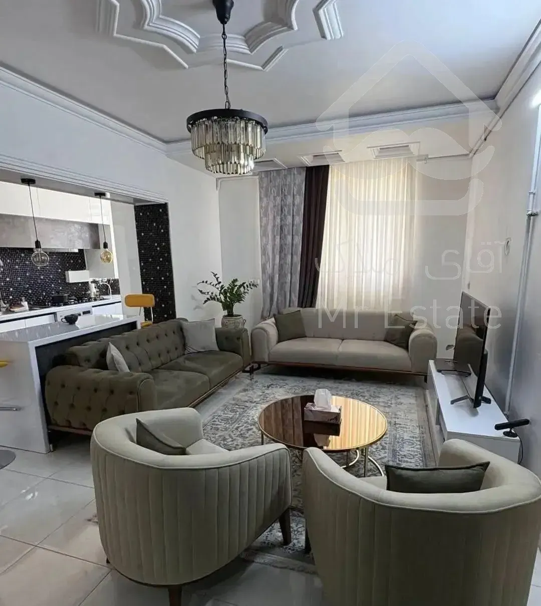 ۶۸ متر، سالن پرده خور، ۱۰ واحد، جنت شمالی