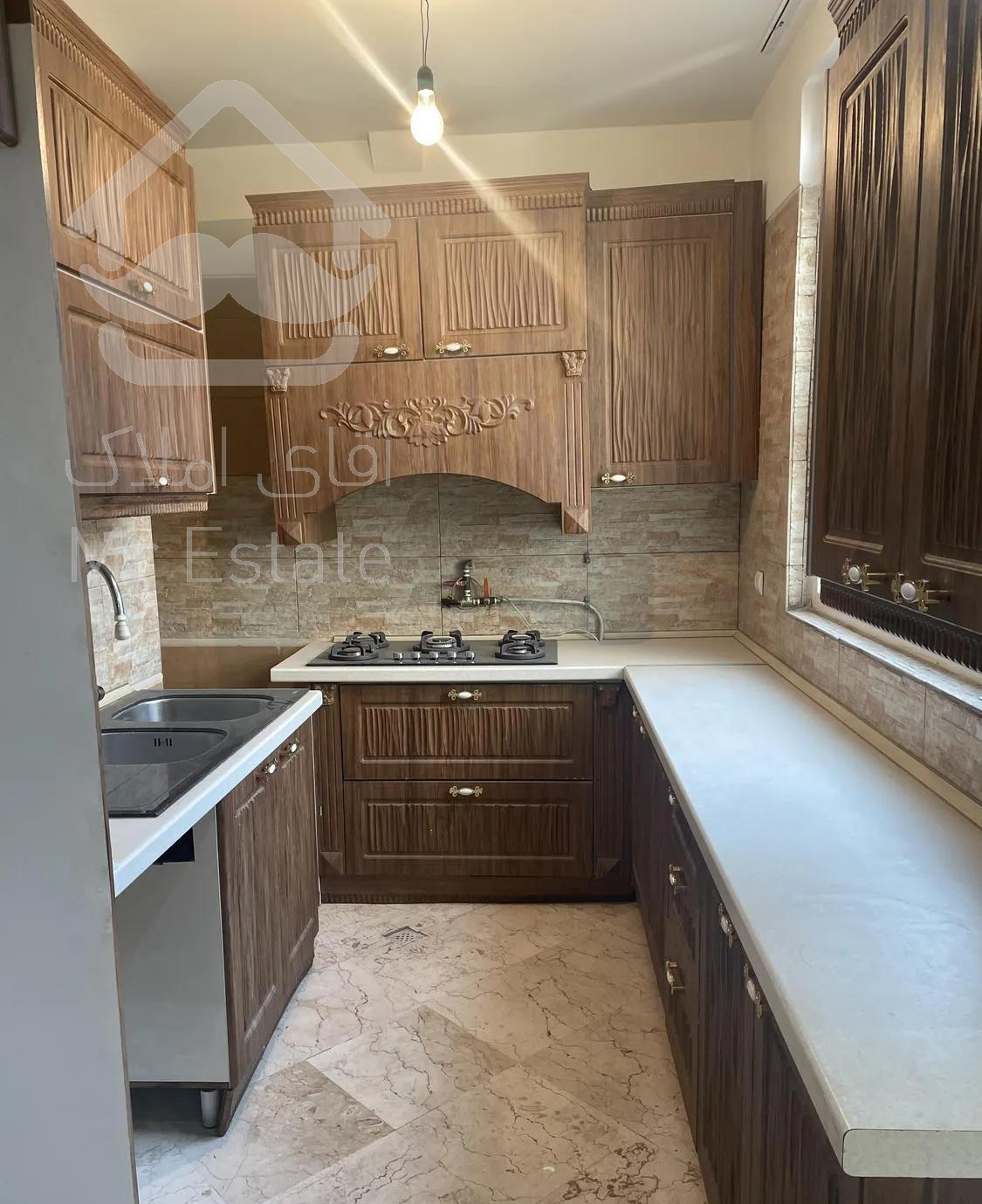 ۸۳ متر ۲ خواب بازسازی کامل سالن پرده خور پروانه