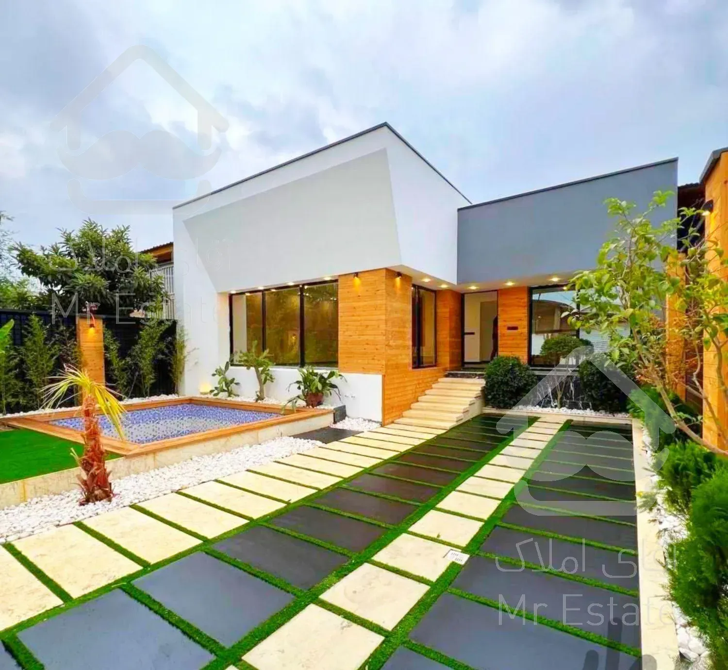 ویلا استخر دار300متر مدرن/جاده جنگلی