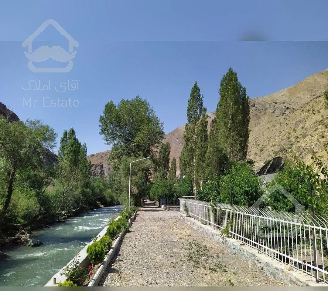 ویلا باغ ۱۰۰۰ متر بر رودخانه جاده چالوس