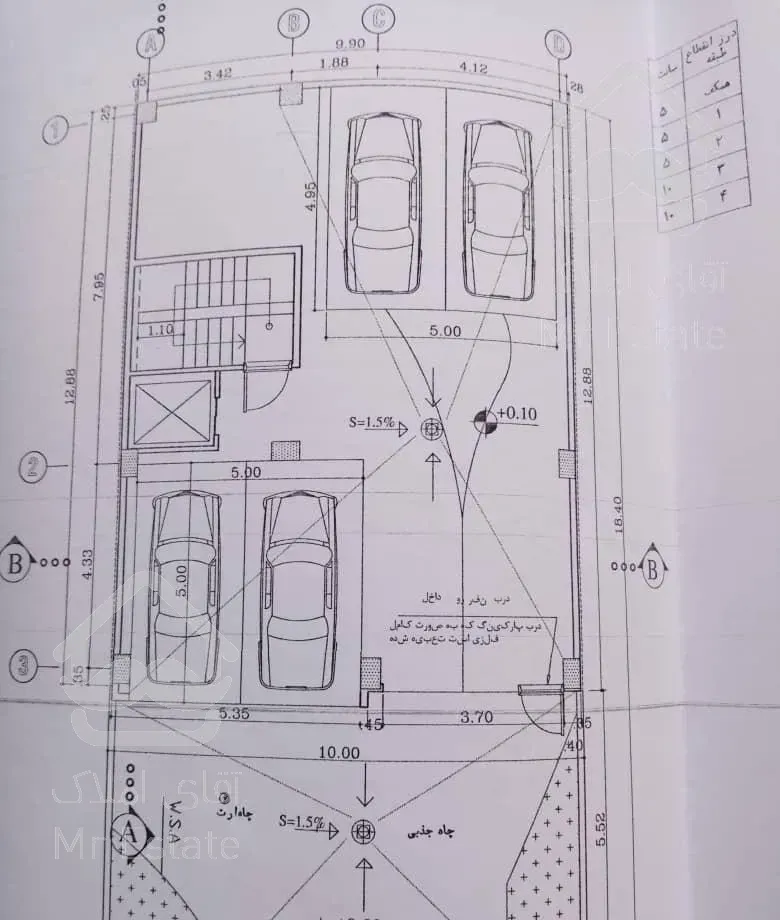 آپارتمان ۱۲۳ متر  نور