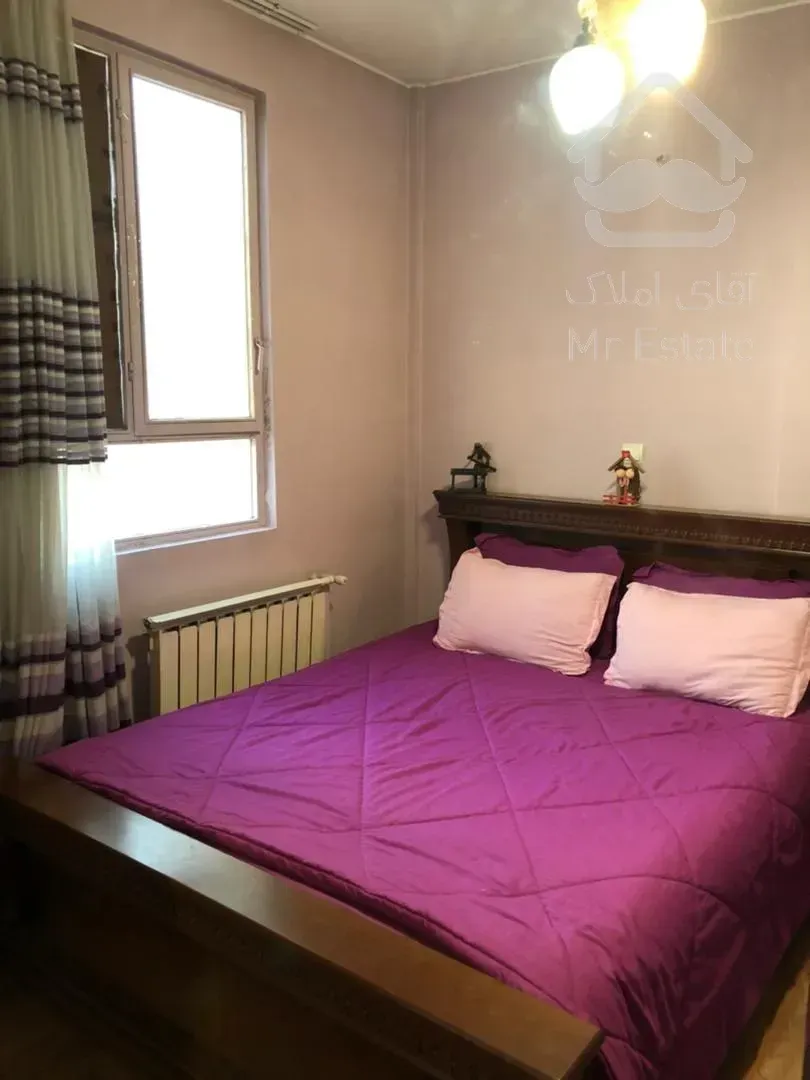 فروش آپارتمان ۶۰ متری یک خوابه نما تراورتن سالن پرده خور در کوی ارم