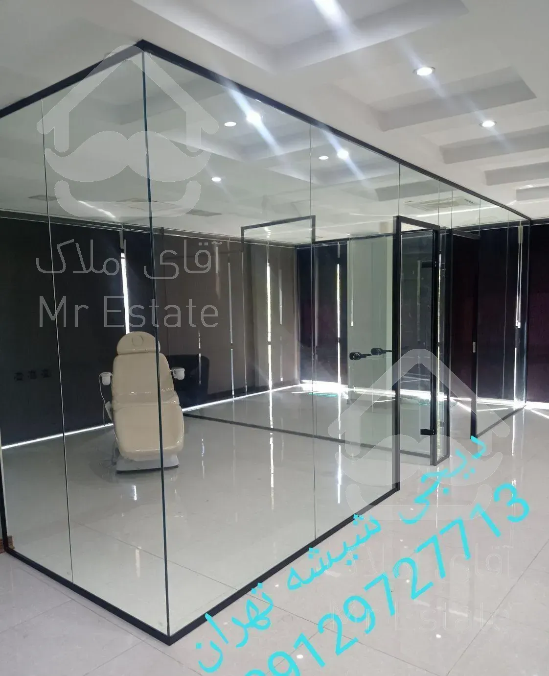 پارتیشن اداری، پارتیشن شیشه‌ای،نرده،درب اتوماتیک