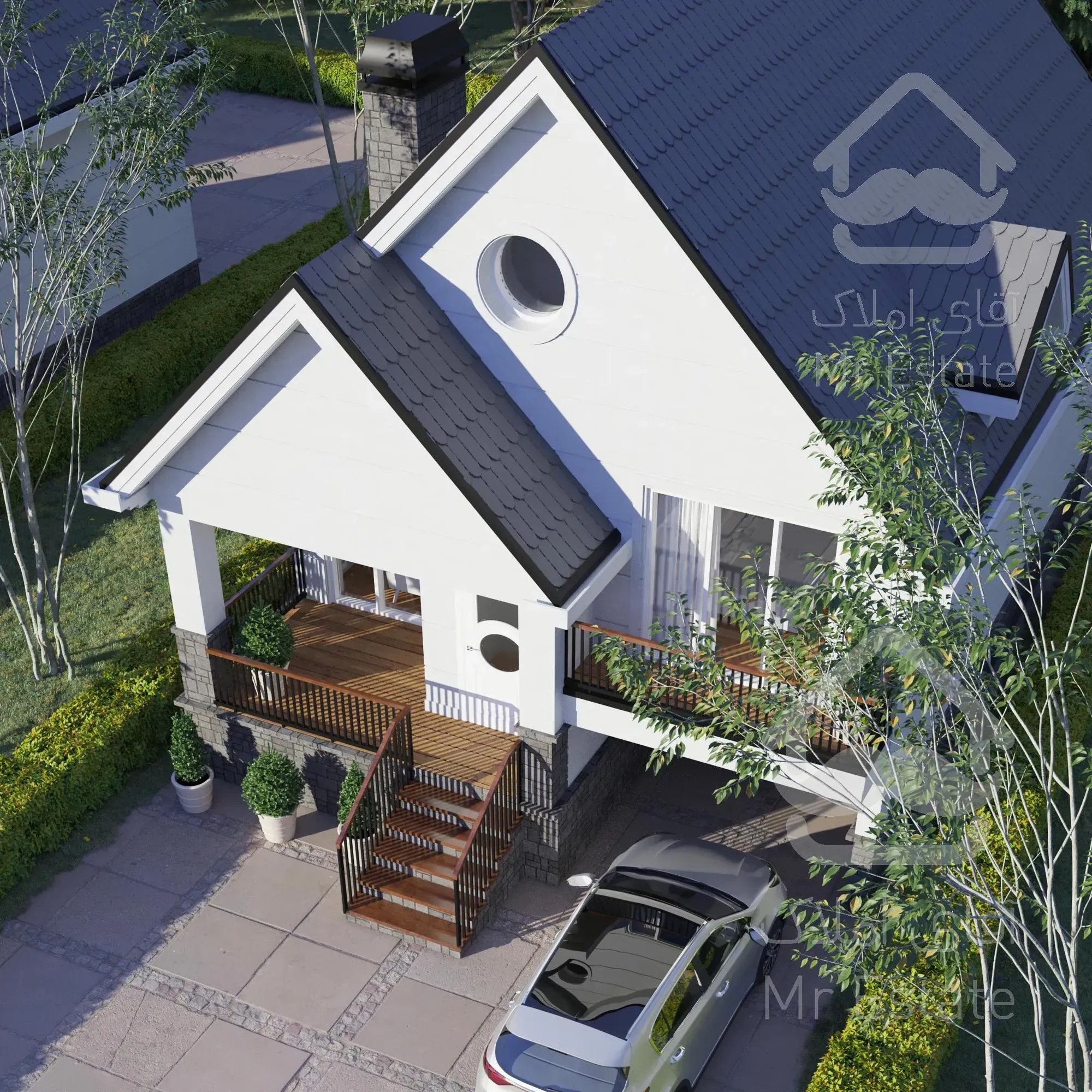 طراحی ویلای نیوکلاسیک