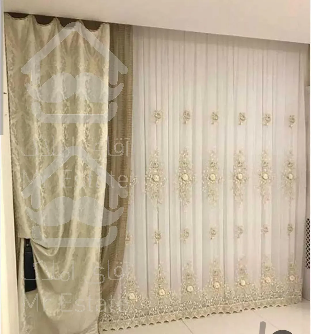 نصاب میله پرده و پرده