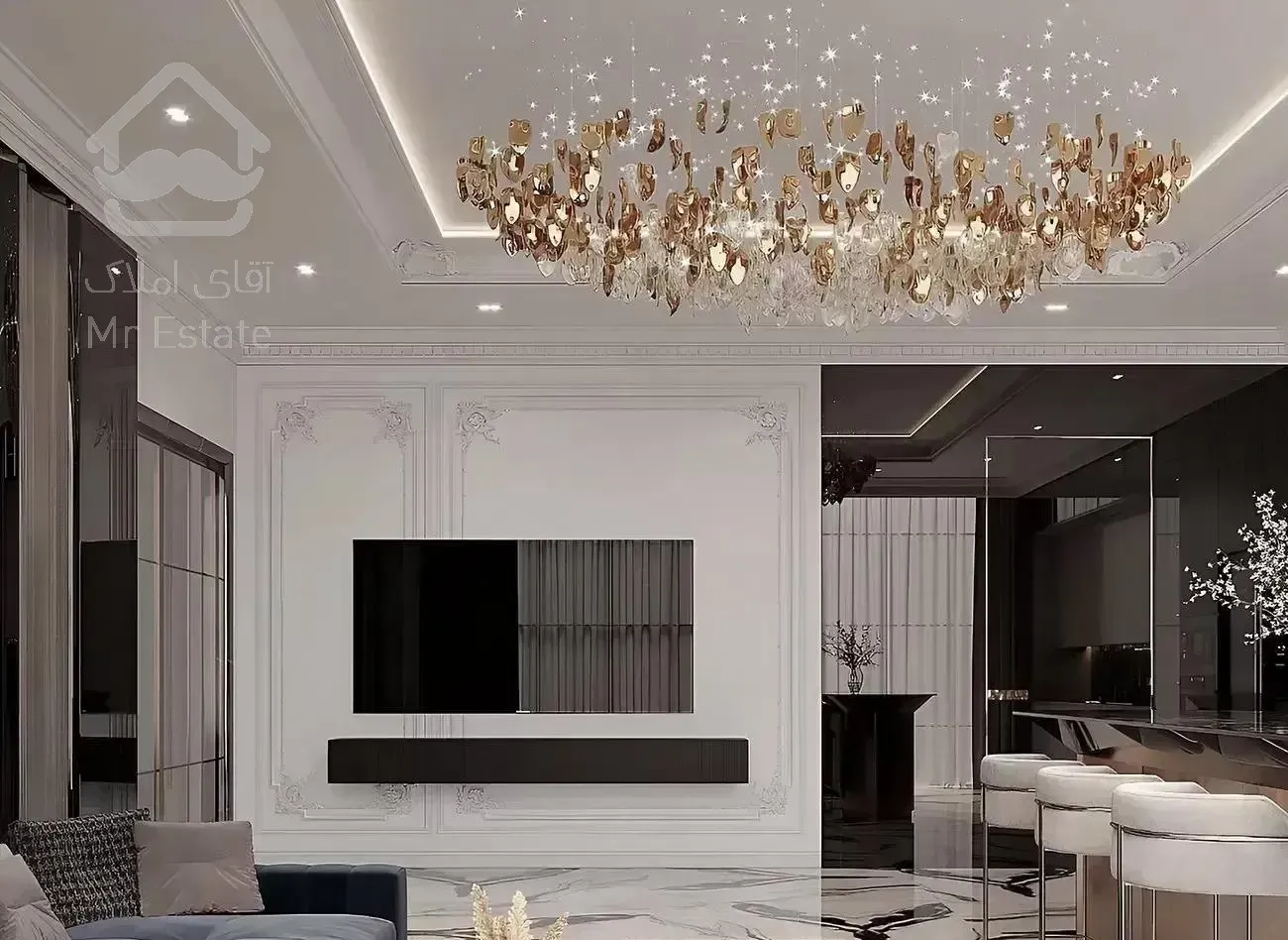 قیطریه ۲ خواب ۱۳۰ متر نوساز