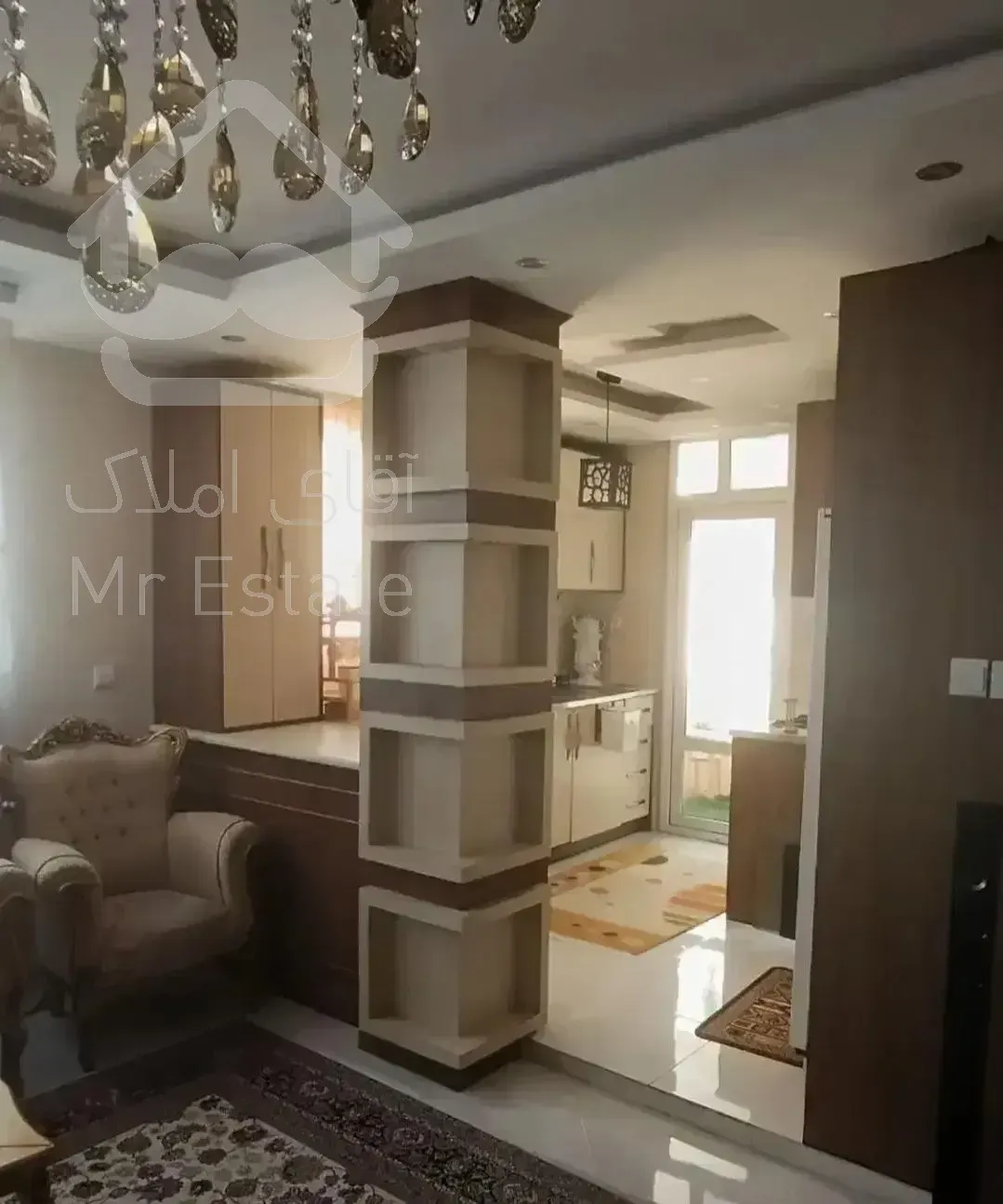 ‌آپارتمان100متر3خوابه تکواحدی/شیک و تمیز/خ بزرگمهر