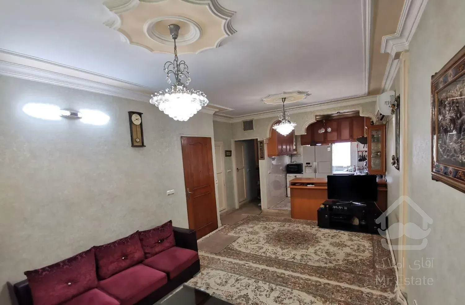 آپارتمان ۵۰ متری تکواحدی ۱خوابه طبقه ۲ پارکینگ دار