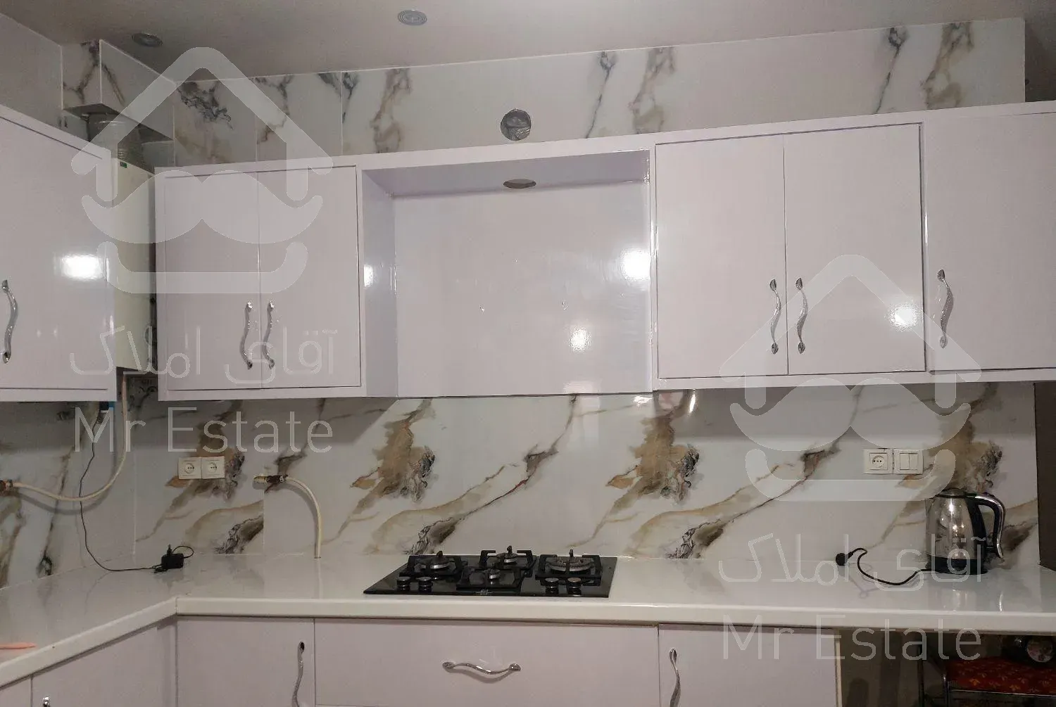 نصب اینه سنگ دکوراتیو کاشی چسبی ماربل شیت