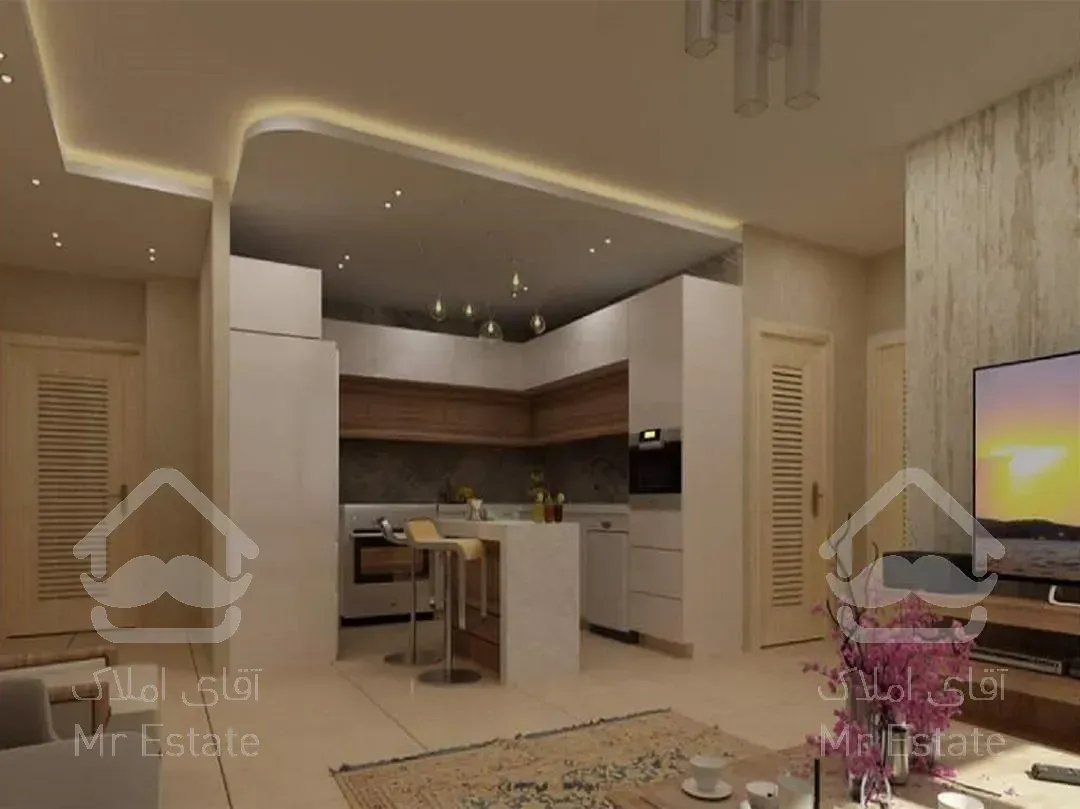 رهن و اجاره آپارتمان 103 متری دریاچه چیتگر دارای نقشه مهندسی و ویوی کوه شیک و لاکچری