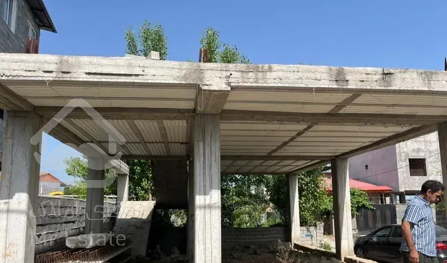 فروش اسکلت دو طبقه نیمه ساخته چالوس