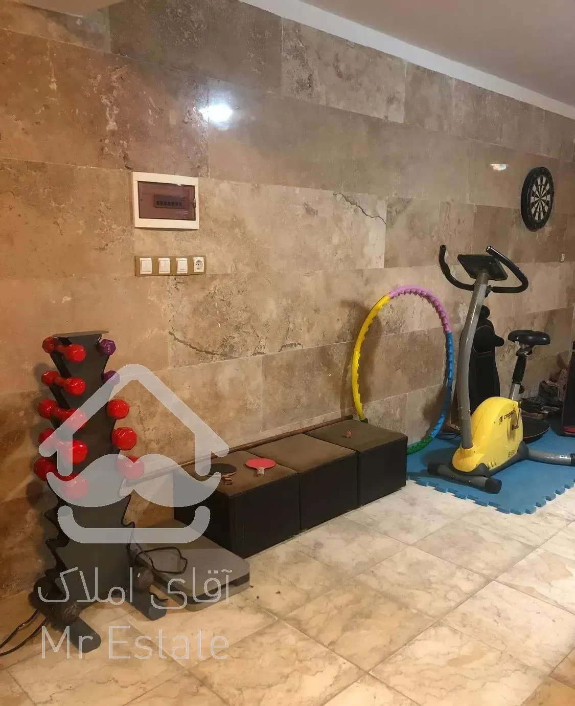 ۱۷۰متر ۳خواب خوش نقشه تک واحدی دارای سالن جیم گیشا