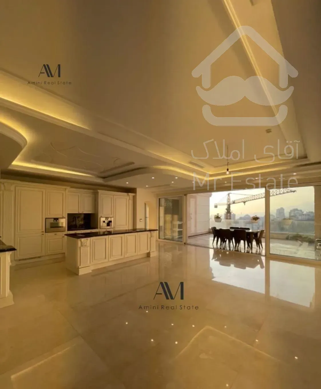 گلستان شمالی اقدسیه۴۰۰مترپنت هاوس طبقه۱۰