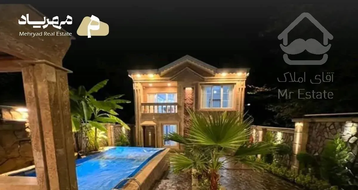 ویلادوبلکس استخر دار با سندتک برگ در لاهیجان