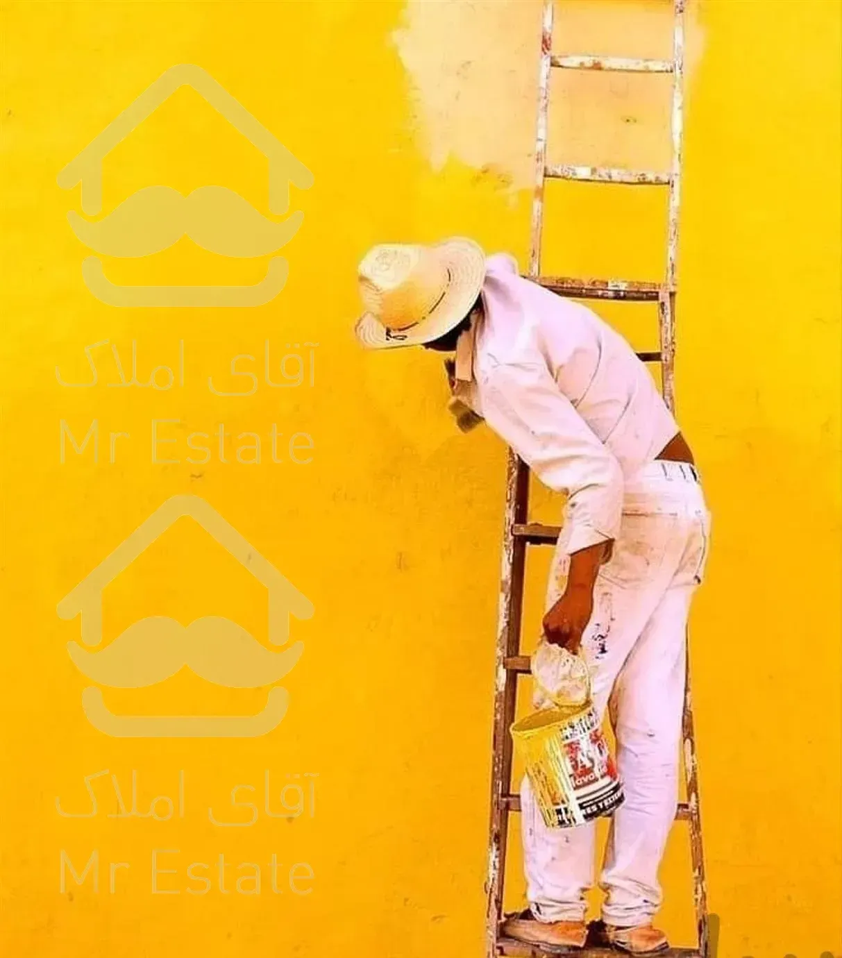 نقاشی نقاش ساختمان کنیتکس رنگ آمیزی خرده کاری