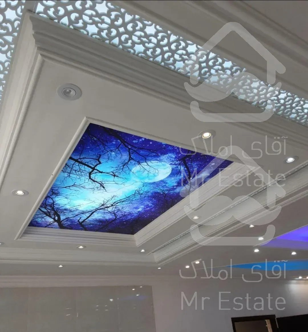 کاغذدیواری بازسازی ابزارگچی آسمان مجازی کناف نقاشی