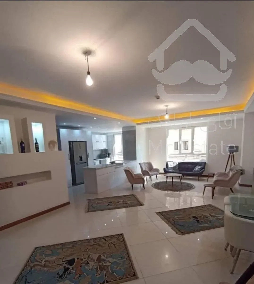 ۱۱۹متر ۳خواب ۲واحدی سالن پرده خور طبقه۵ ویو دا