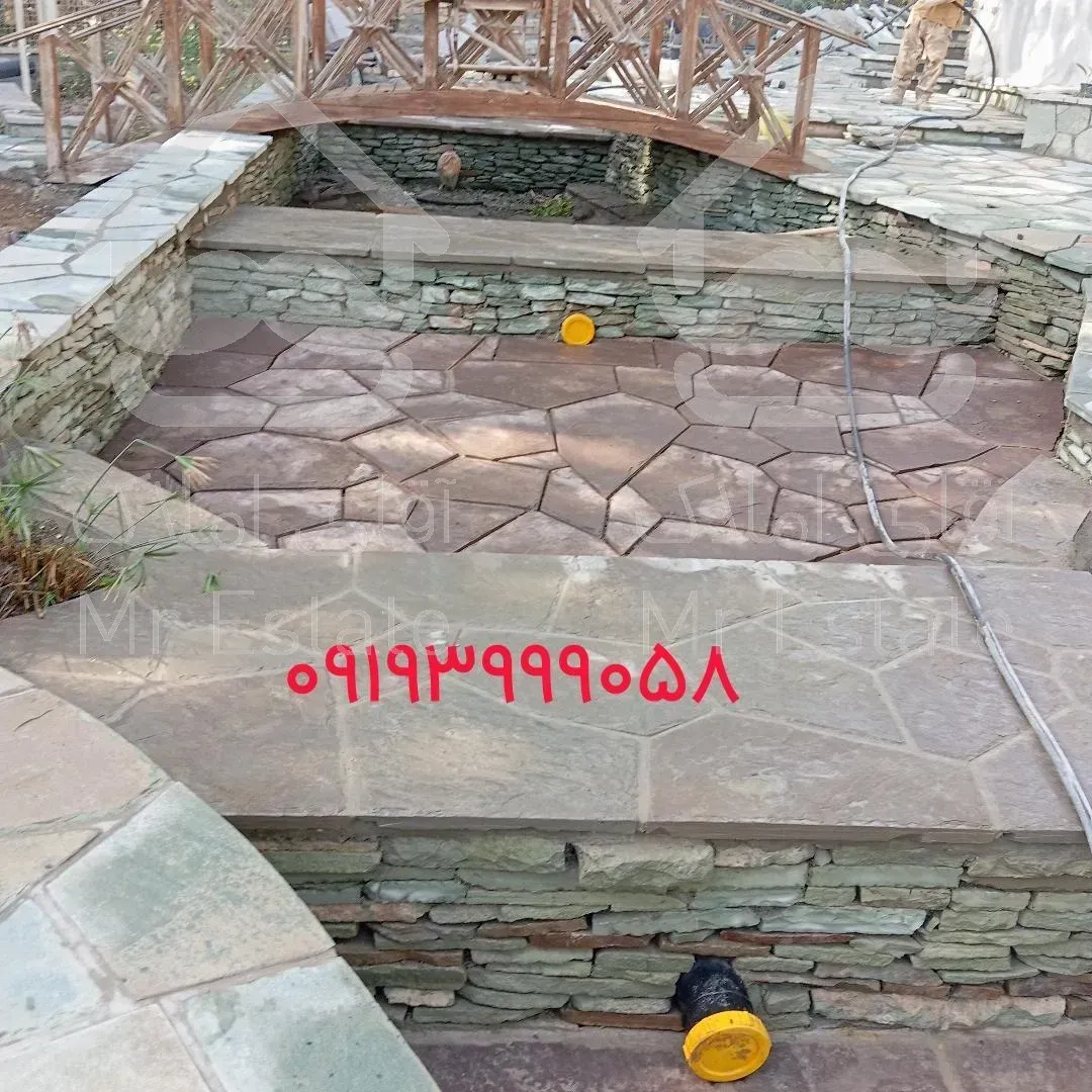 اجرای سنگ لاشه سنگ مالون سنگ ورقه ای سنگ نما رشیدی در تهران دماوند