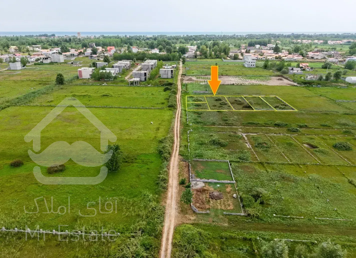 زمین سرمایه گذاری و قابل ساخت درشرق گیلان کناردریا