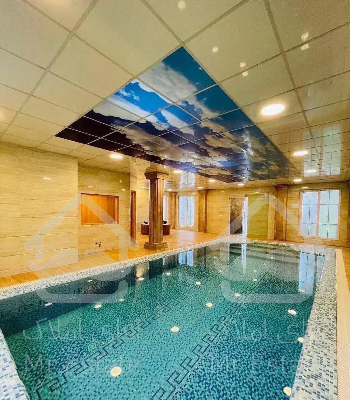 عمارت مبله استخر سونا (٦٠٠مترى ) قابل معاوضه خودرو