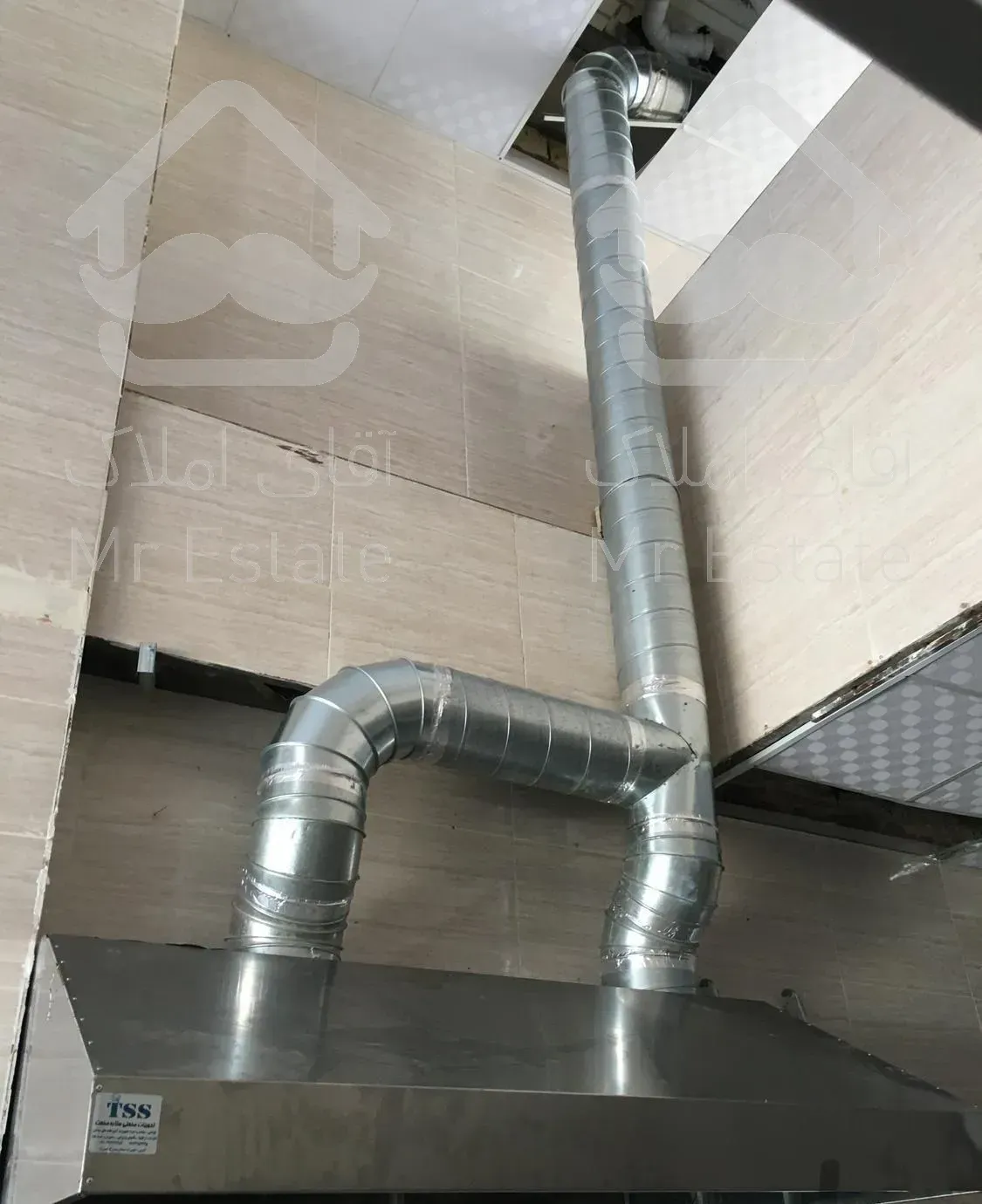 کانال سازی کولر ابچک فلزی لوله اسپیرال(گرد)