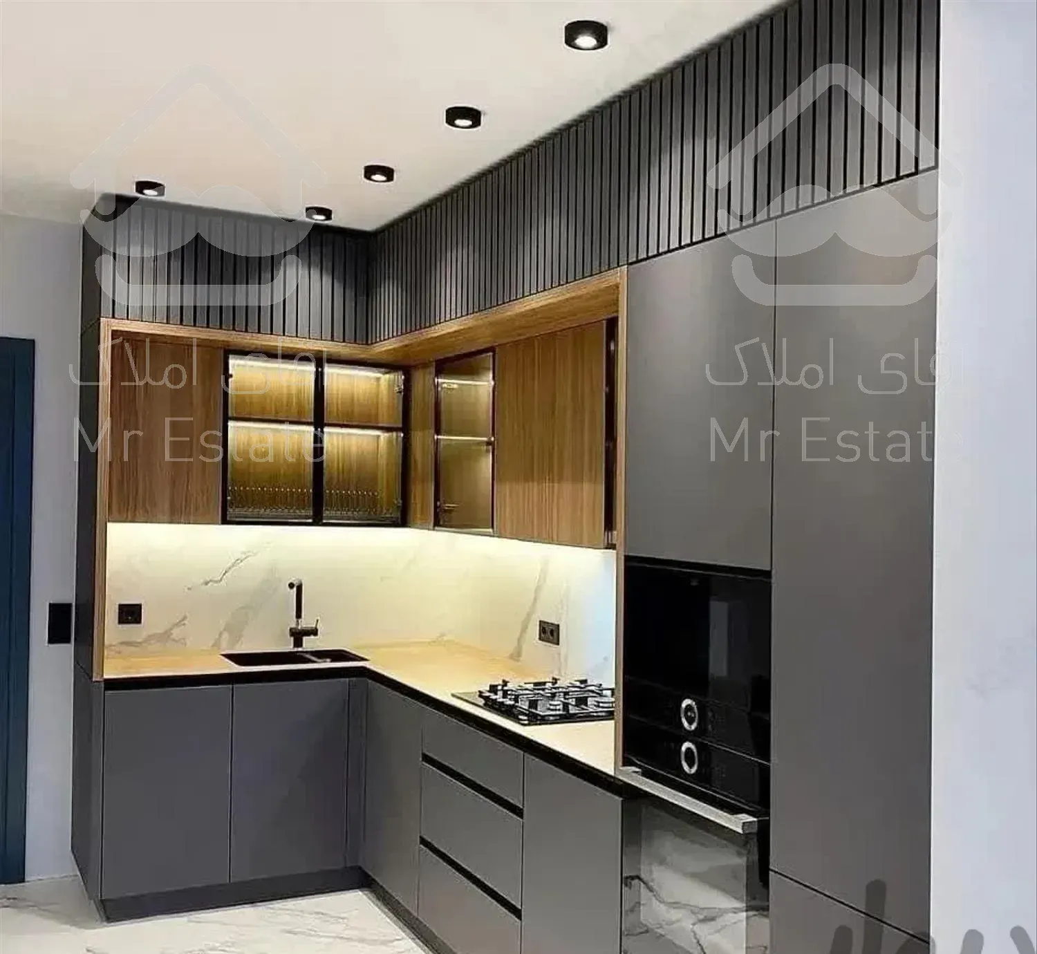 کابینت و کناف.کاغذ دیواری.پکیج و شیر الات