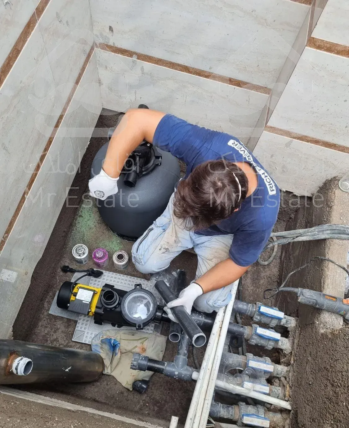 تاسیسات لوله کشیه استخر