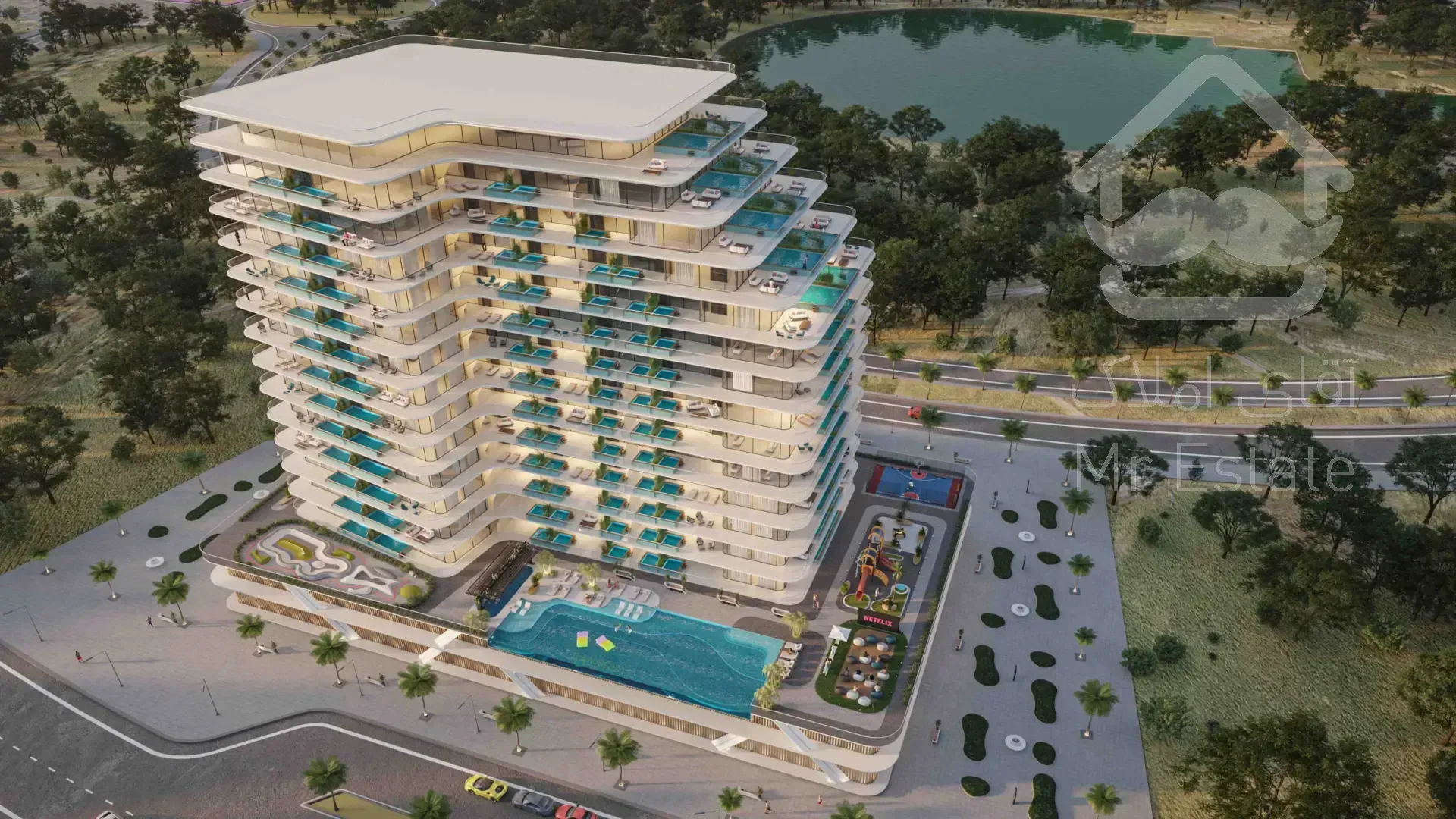 پیش فروش آپارتمان 2 خوابه با استخر اختصاصی در دبی