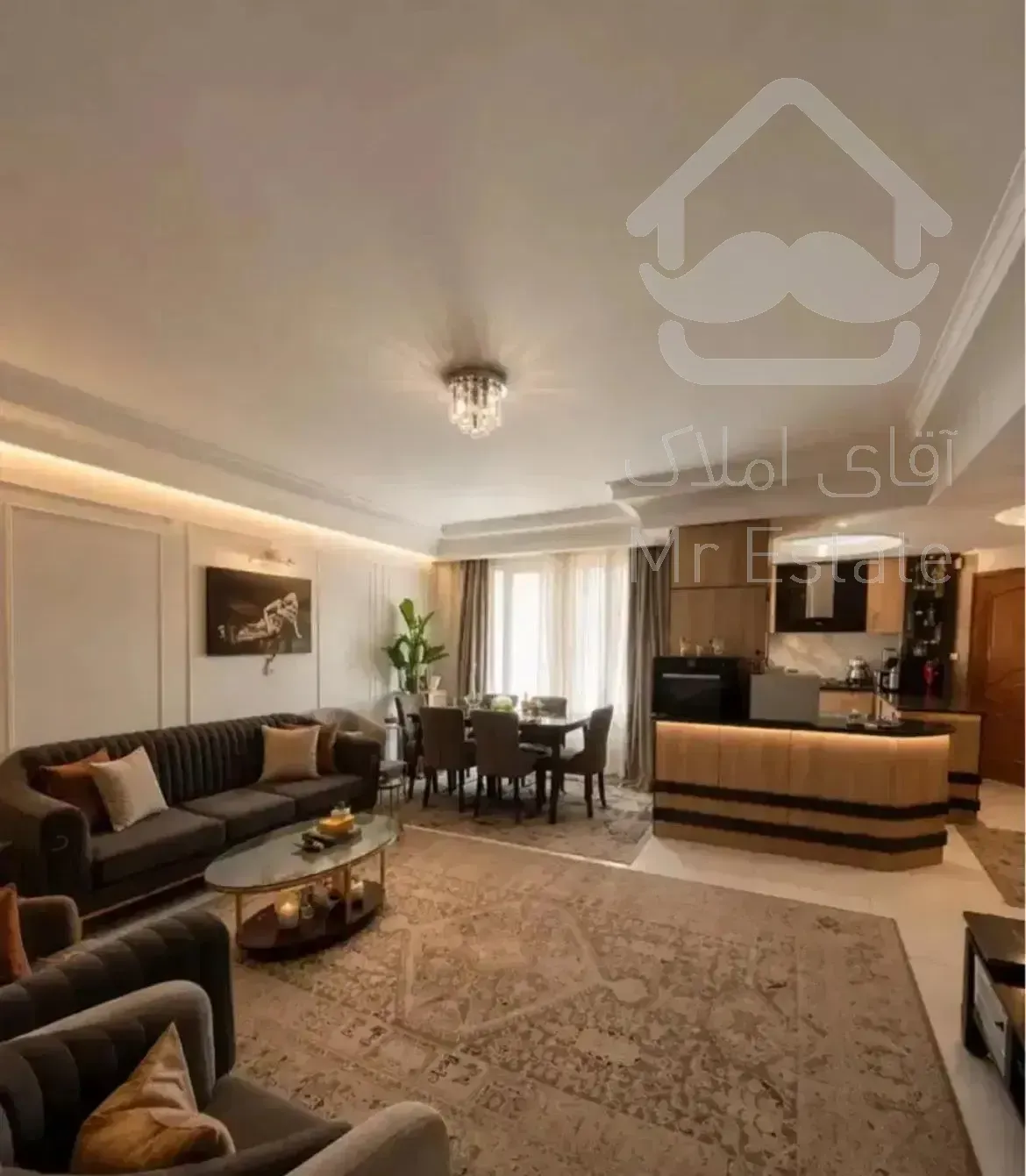 اپارتمان۱۱۰متری/فول/نماتراورتن/دیزاین ژورنالی/وسک