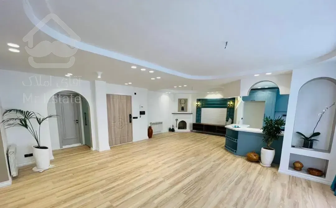 ۱۰۵متر سه خواب سالن پرده خور تکواحدی شیک و مدرن