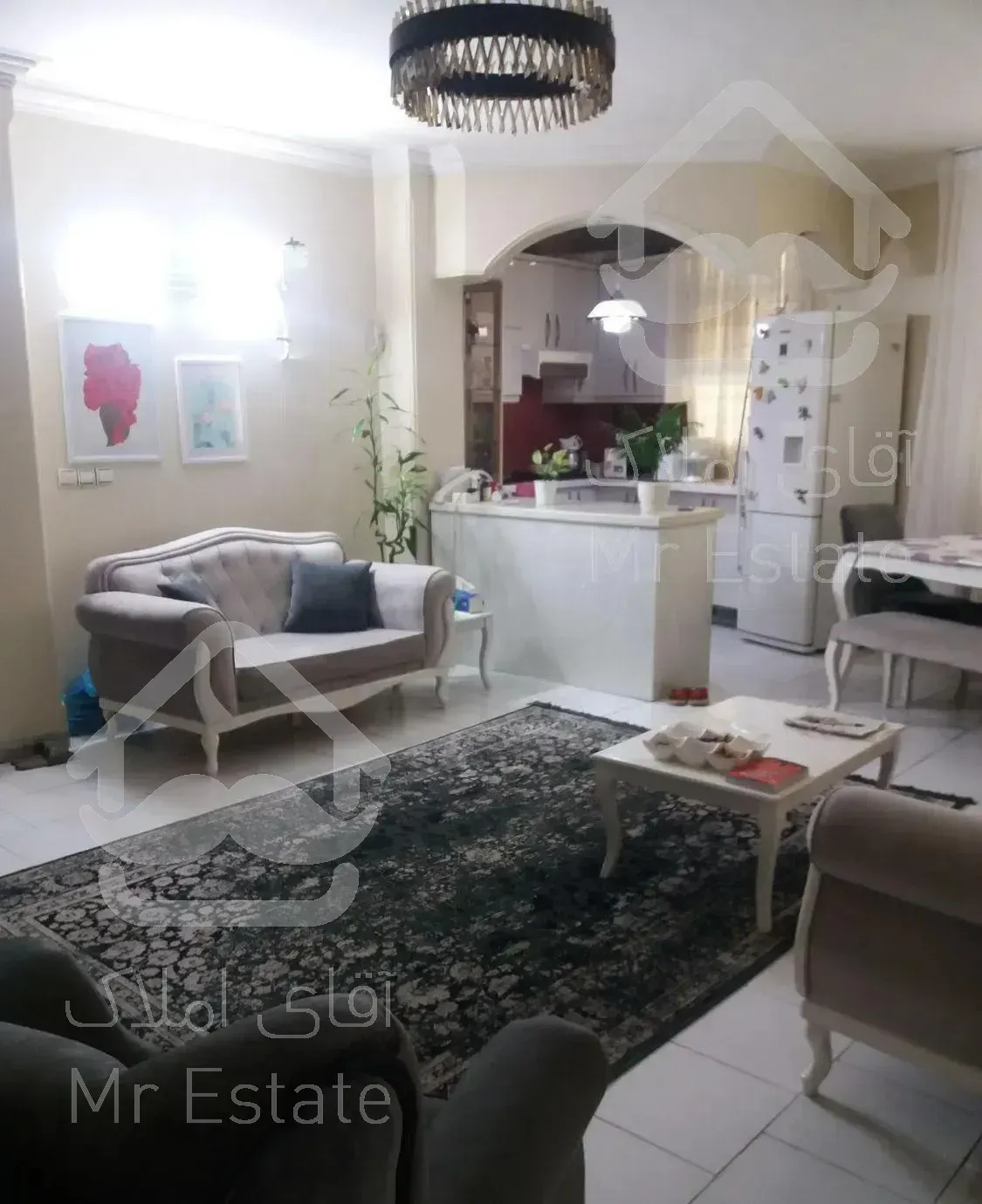 یک پارتمان۷۲متری دوخوابه ۵طبقه ۳واحدی طبقه ۲