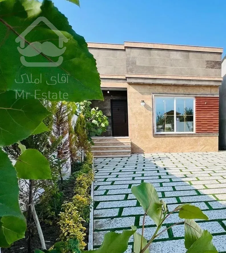 ویلا باغچه نما سنگ نوساز شهرکی سند تک‌برگ