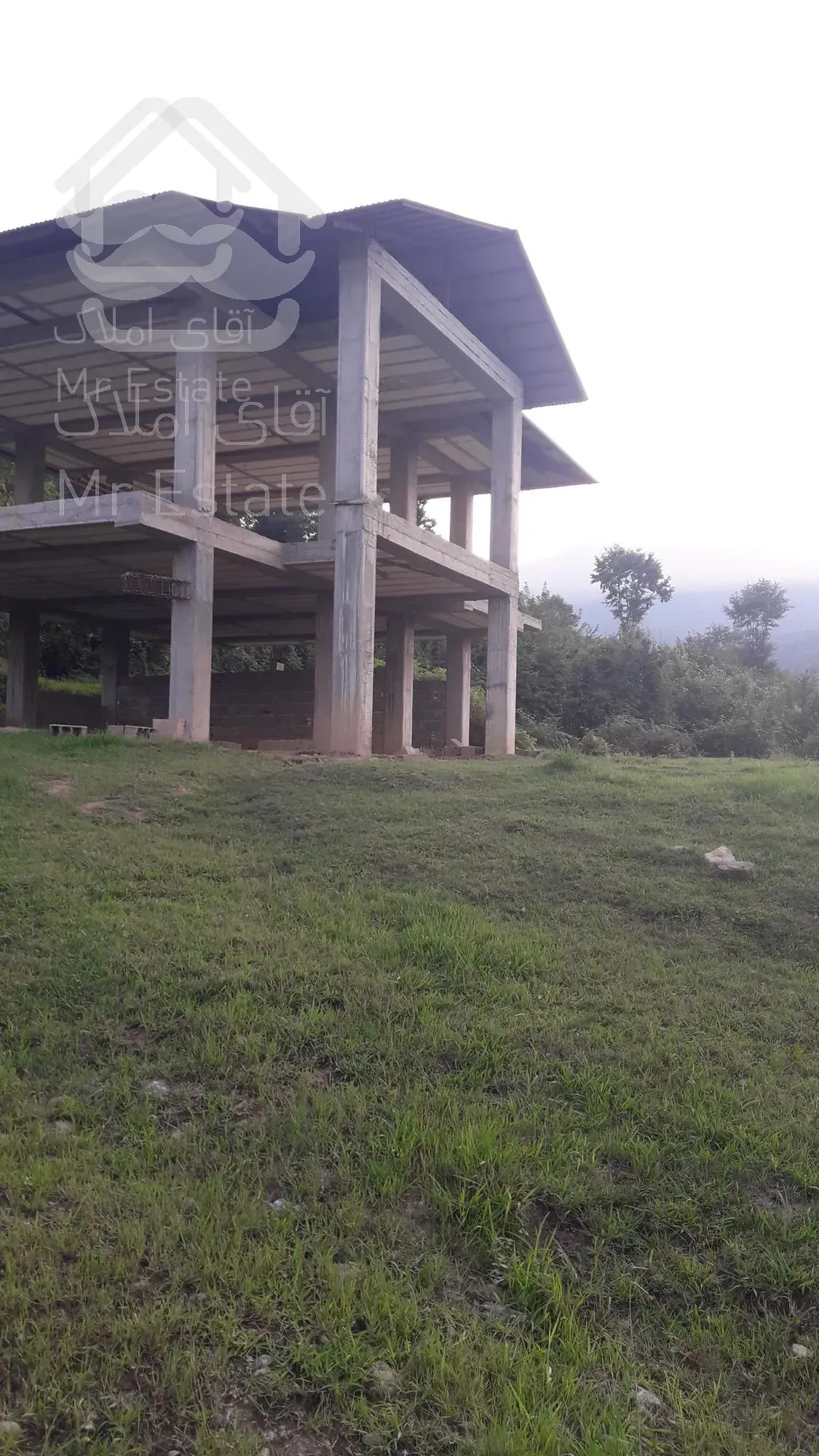 فروش زمین ویودار با بنای نیمه کاره