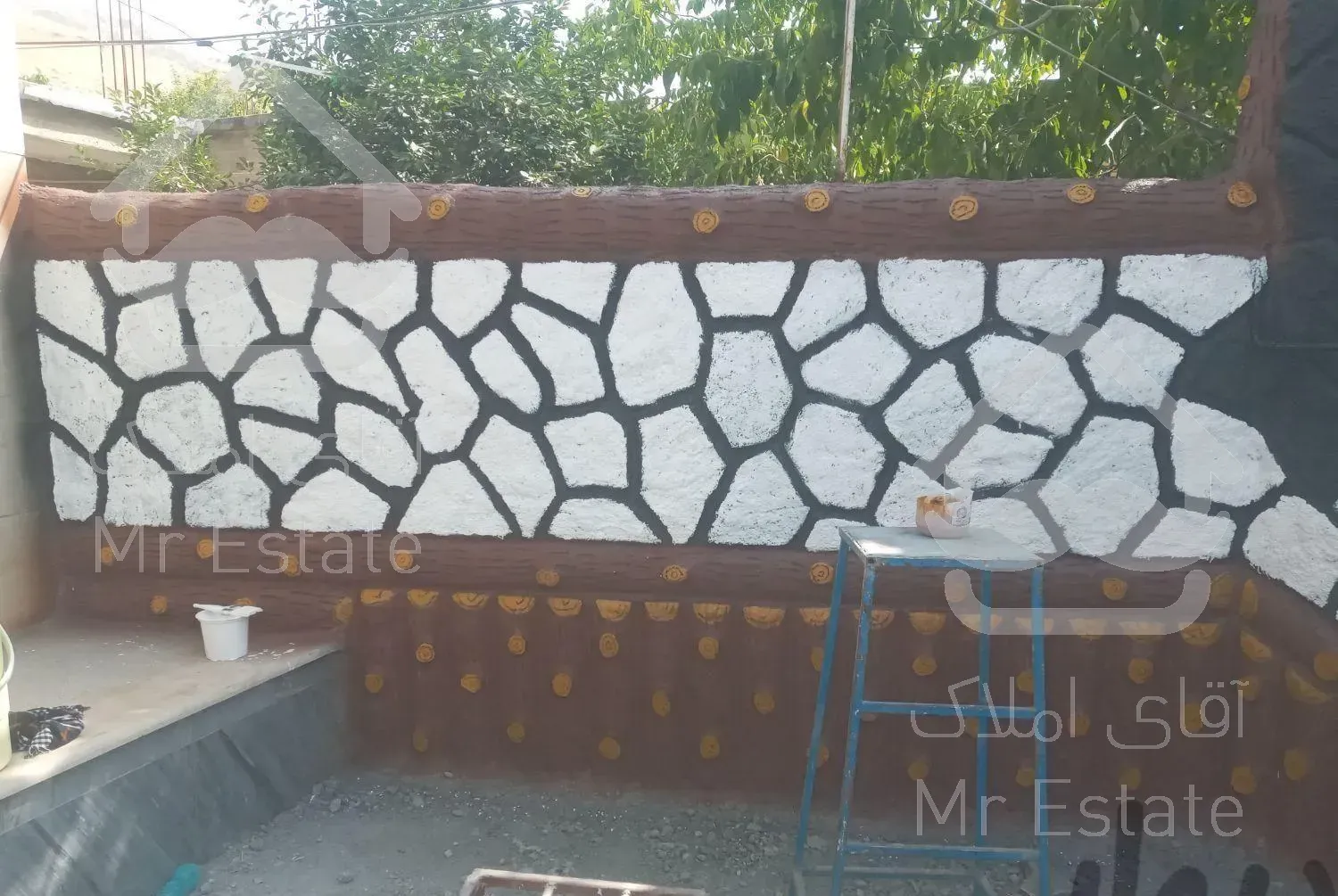 نما طرح سنگ وچوب وکباب پز اجر سفال و بلوک و...