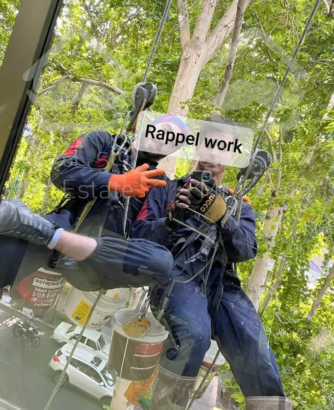 راپل کار در ارتفاع پیچ و رولپلاک نماشویی