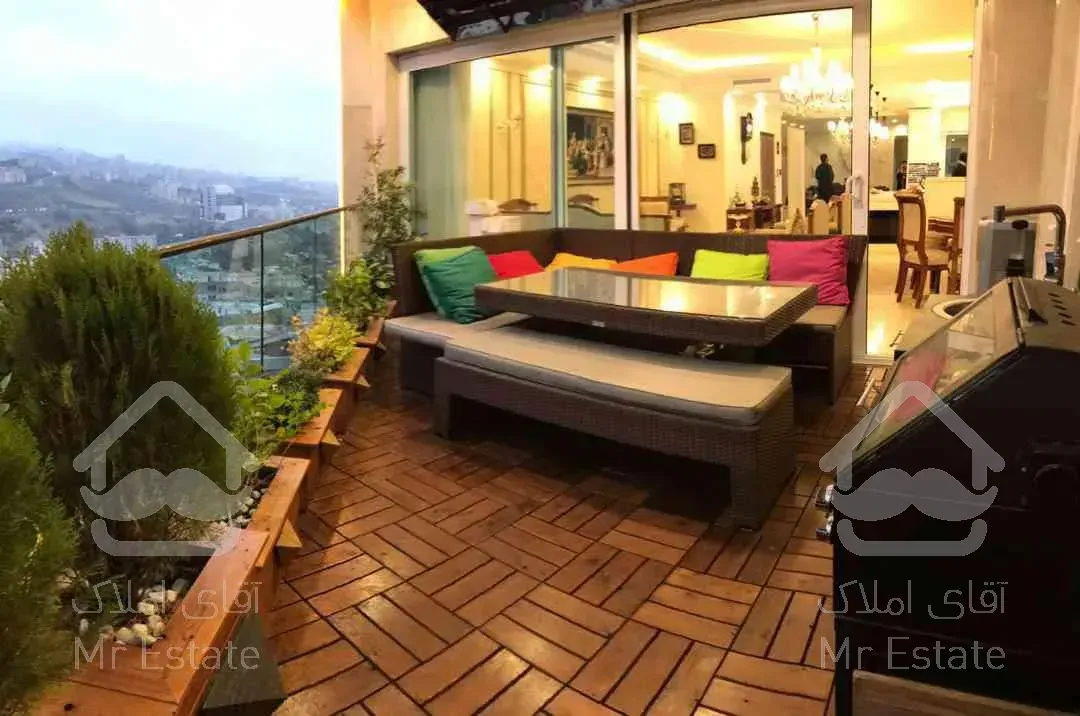 آپارتمان ۲۵۰متر اجودانیه ۳خواب نوساز تراس بزرگ ویو ابدی فرنیش