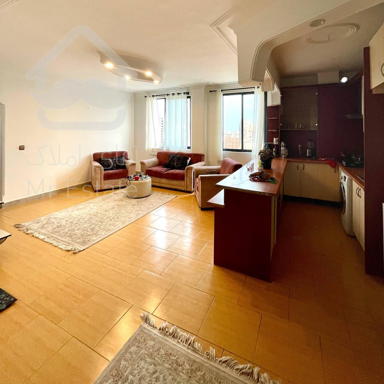 71متر 2خواب روبه آفتاب سالن پرده خور