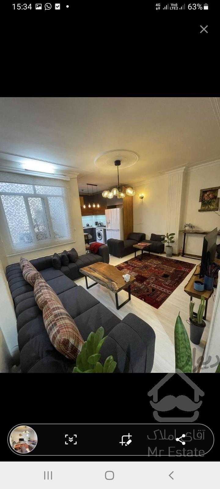 فروش آپارتمان ۸۵ متری در جنت آباد شمالی فول دو خواب سالن پرده خور